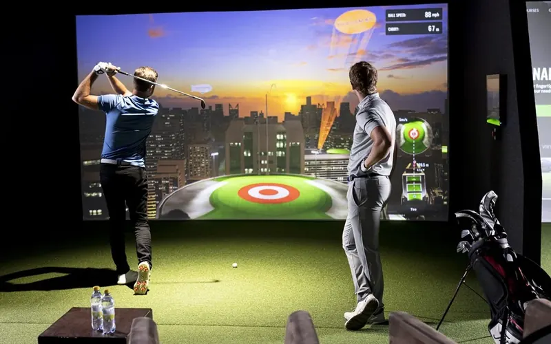 Bullseye, a TrackMan simulator game