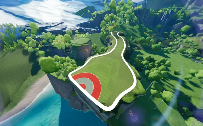 Shuffle Golf, a TrackMan simulator game